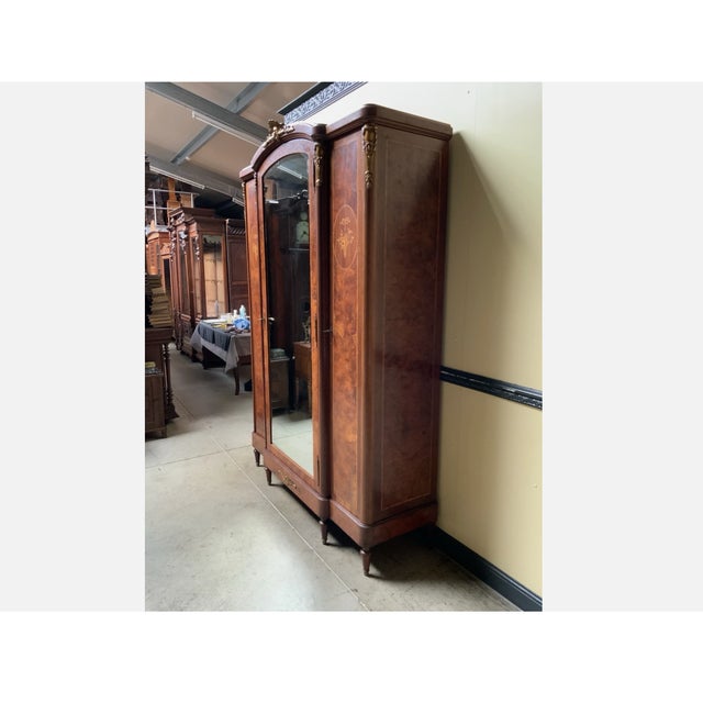 1910s Antique Art Nouveau Wardrobe, 1910 For Sale - Image 5 of 12
