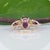 Purple 4.4Ct Purple Garnet Ring With Tsavorite Accents in Solid 14k Gold, 10x7.6mm For Sale - Image 8 of 9