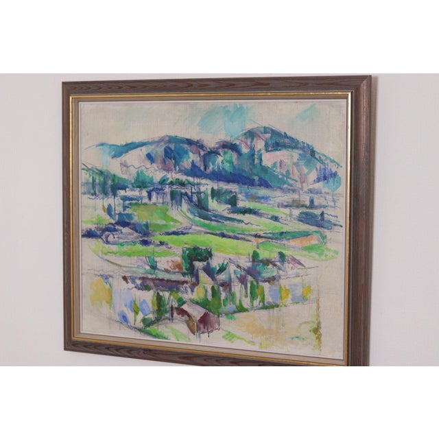 Sture Ekengren, Landscape, 1950s, Oil on Canvas, Framed For Sale - Image 9 of 16
