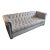 White Tufted Velvet Sofa For Sale