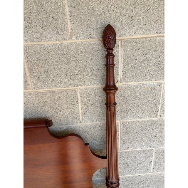 Statton New Market Finish New England Style Cherry Twin Headboards - A Pair For Sale - Image 9 of 16