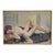 1950s Reclining Nude, Oil on Canvas, Signed "Chenoweth" For Sale