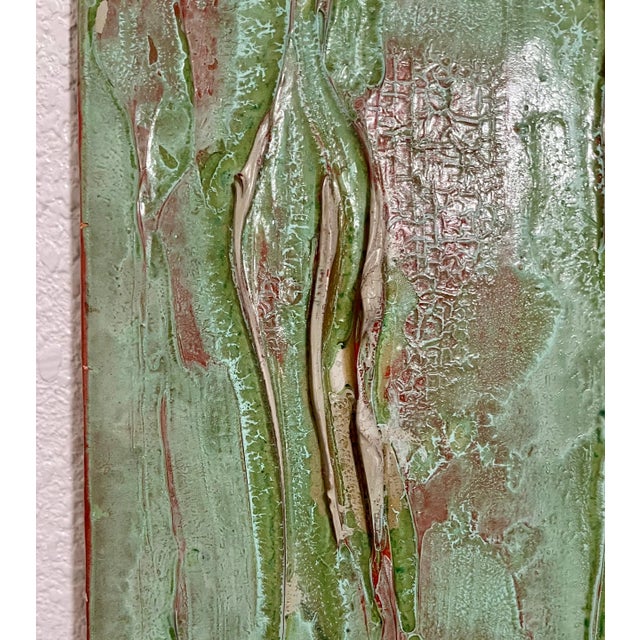 Green Walter Darby Bannard, 1972 Abstract "Natural Christmas" Alkyd Resin Painting Walter Darby Bannard, 1972 For Sale - Image 8 of 13