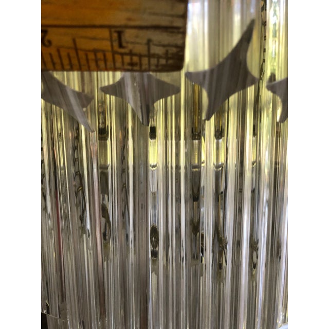 Vintage Spiral Murano Italian Glass Chandelier by Quattro Venini For Sale - Image 10 of 11