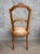 Wood Pair Antique Hand Carved French Side Chairs With Fortuny Style Upholstered Seats For Sale - Image 7 of 7