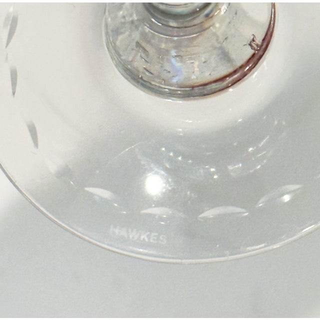 1940s t.g. Hawkes Cut Crystal Champagne Sherbet Coupes, Set of 10 For Sale - Image 12 of 15
