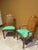 Pair of Mid-Century Transitional Cane Back Armchairs in Everfast Billaird Green Chenille (Thomasville Ceremony Style) - Set of 2 For Sale In San Diego - Image 6 of 12