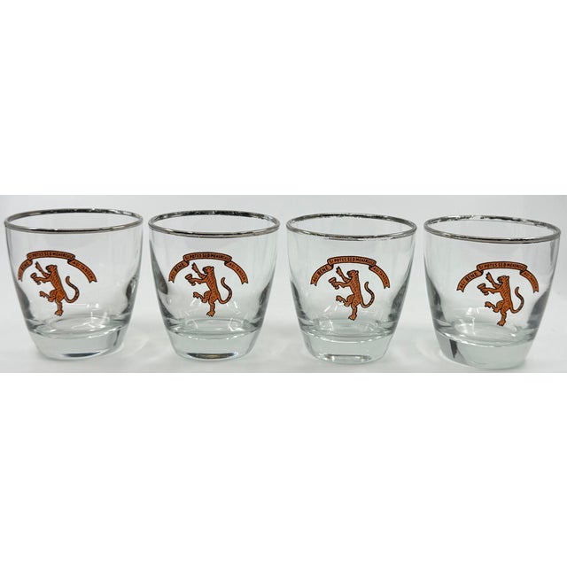 Vintage Princeton University Tiger Inn Cocktail Glasses - 8 Highballs, 4 Old Fashioned Glasses For Sale In Savannah - Image 6 of 9
