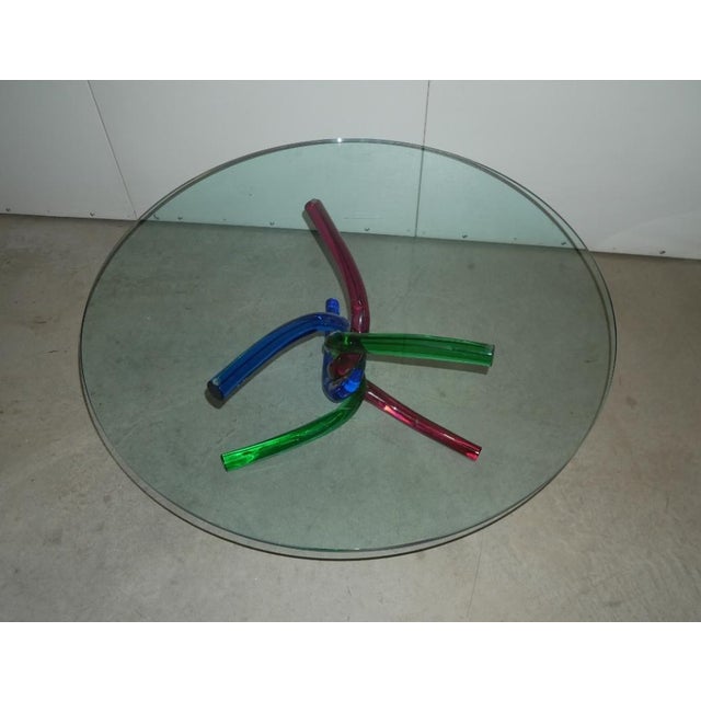 1980s Low Coffee Table in Murano Glass, 1970s For Sale - Image 5 of 14