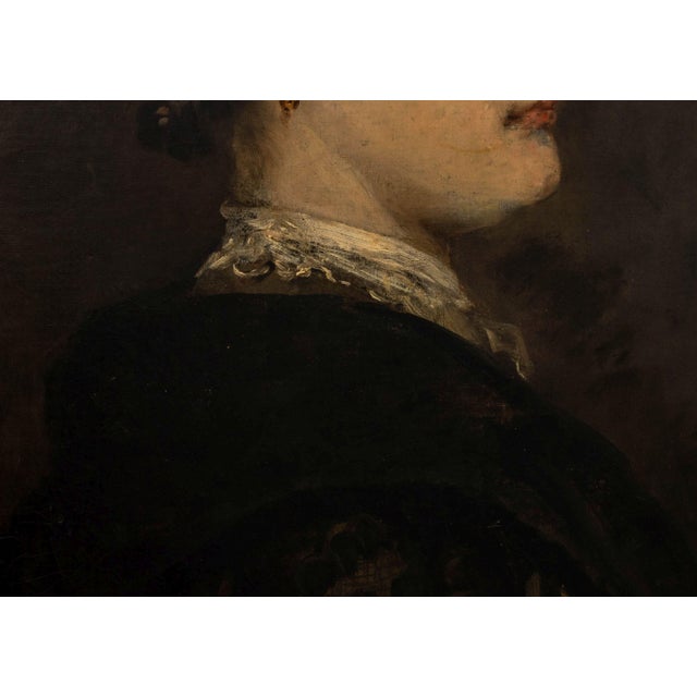 Heinrich Weber Portrait of a Lady Oil on Canvas For Sale - Image 4 of 8