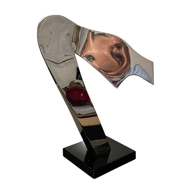 Gary Kahle, Welded Stainless Steel Reflective Abstract Modernist Sculpture Gary Kahle, 1984 For Sale In Miami - Image 6 of 18