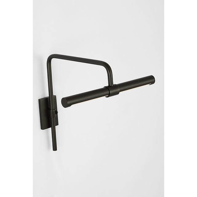 2020s Thomas O'Brien for Visual Comfort Signature Kidd 9" Frame Mount Picture Light in Bronze For Sale - Image 5 of 15