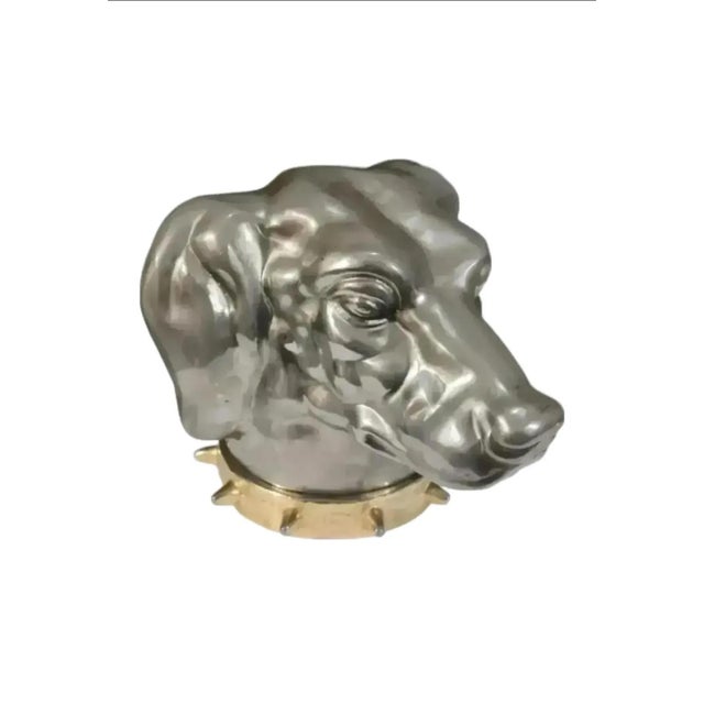 Antique Figural Dog Head Tobacco / Cigarette Box ~ Circa Late 19th Century For Sale - Image 11 of 11