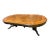 Monumental 19th Century Antique French Empire Dining Table in Burlwood, Satinwood and Mahogany For Sale