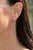 Modern Citrine Huggie Drop Earrings, Silver, Gold, Pair For Sale - Image 3 of 9