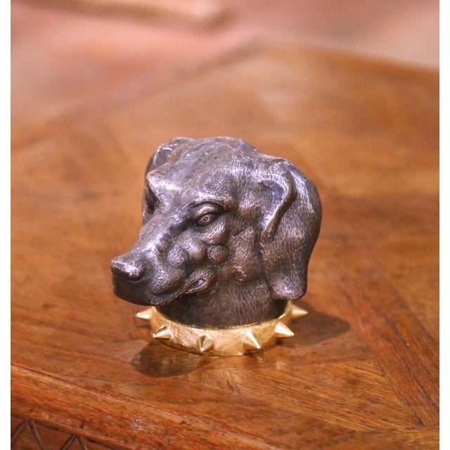 Mid-Century French Dog Head Vide-Poche in the Manner of Maison Charles For Sale In Dallas - Image 6 of 9