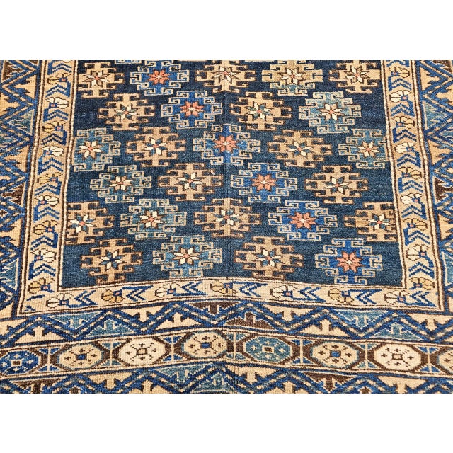 Antique Caucasian Shirvan Rug, Handwoven Wool, Geometric Pattern, 1800s, 4' x 7' For Sale - Image 15 of 17
