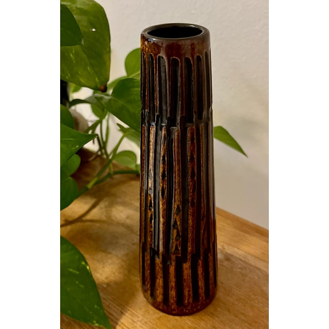 Nevada Vase from Upsala Ekeby, 1960s, in Flawless conditions. Designed 1960 to 1969 This piece has an attribution mark, I...