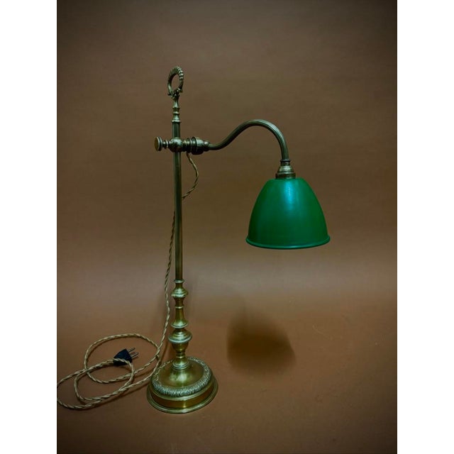 Vintage Table Lamp in Bronze, 1920, in Very Good conditions. Designed 1890 to 1919 European Plug (up to 250V).The wiring...