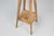 Yellow Industrial Painted Wooden Tripod Console Table with Rich Patina, 1890s For Sale - Image 8 of 11
