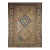 19th Century Caucasian Shirvan Area Rug, Geometric Design, Handwoven Wool, 4' x 5' For Sale