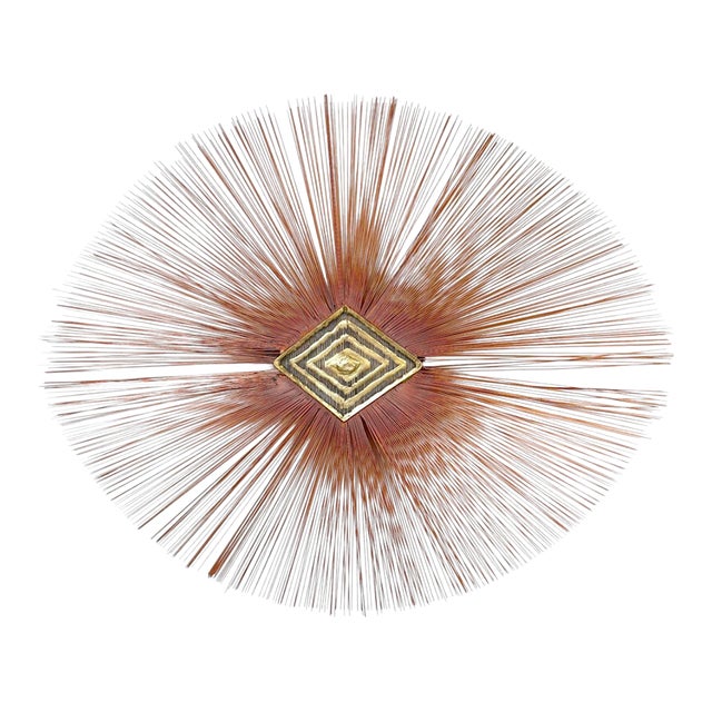 Split Sphere” Copper and Bronze Wall Sculpture, Attrib. Bruce & Willam Friedle For Sale