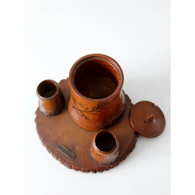1930s 1930s Pipe Tobacco Humidor and Match Holder For Sale - Image 5 of 9