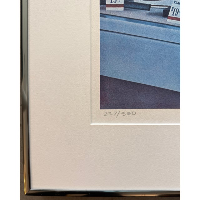 This artwork is a color lithograph titled "New Shoes" (often associated with his prominent 1973–1974 painting series "New...