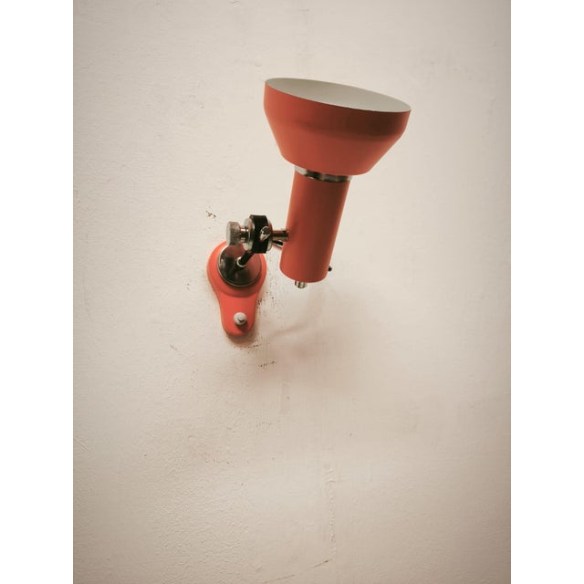 Adjustable Spotlight with Push Button Switch, 1970s, in Very Good conditions. Designed 1970 to 1979 Up to 250V (Europe/UK...