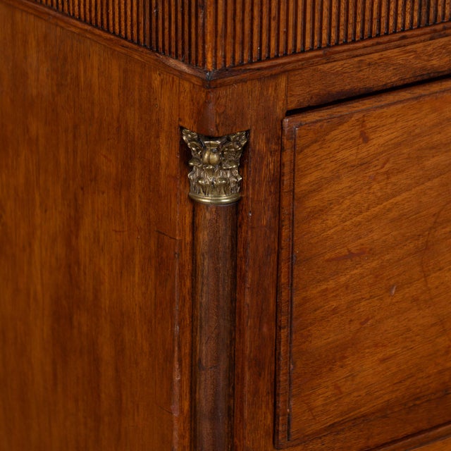 Brown Mid 19th Century Louis XVI Style Mahogany Chest of Three Drawers For Sale - Image 8 of 13