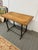 Industrial Bewick Industrial Wood & Iron Table For Sale - Image 3 of 12