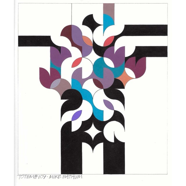 Modern Totem Paintings by Mike Bathum - Set of Four For Sale - Image 3 of 7