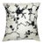Persian Blossom Ivory & Black Pillow Case, 20" x 20" For Sale