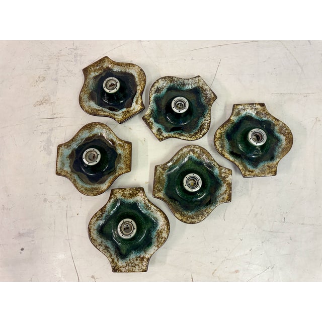 German Ceramic Wall Light Sconce from Hustadt Leuchten, 1960s For Sale - Image 9 of 12