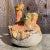 Boho Chic Vintage Organic Modern Sculptural Three-Spout Pottery Vase For Sale - Image 3 of 16