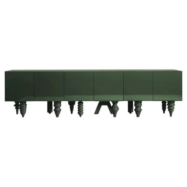 3M Multileg Sideboard Lacquered in Green by Jaime Hayon for BD Barcelona For Sale - Image 16 of 16
