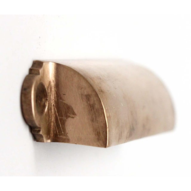 Traditional Mid 20th Century Traditional Polished Brass Bin Pull For Sale - Image 3 of 4