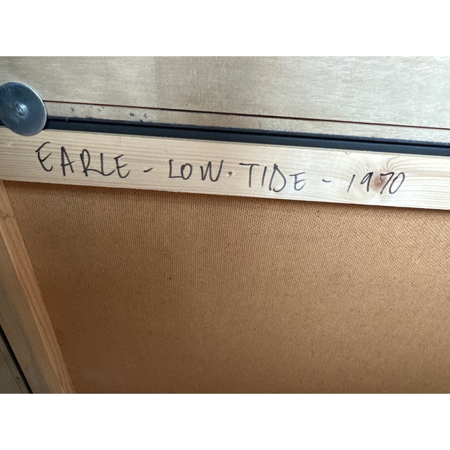 1970 Sea landscape by Eyvind Earle, Framed For Sale - Image 4 of 4