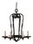 Mid 20th Century French Hand-Forged Chandelier For Sale