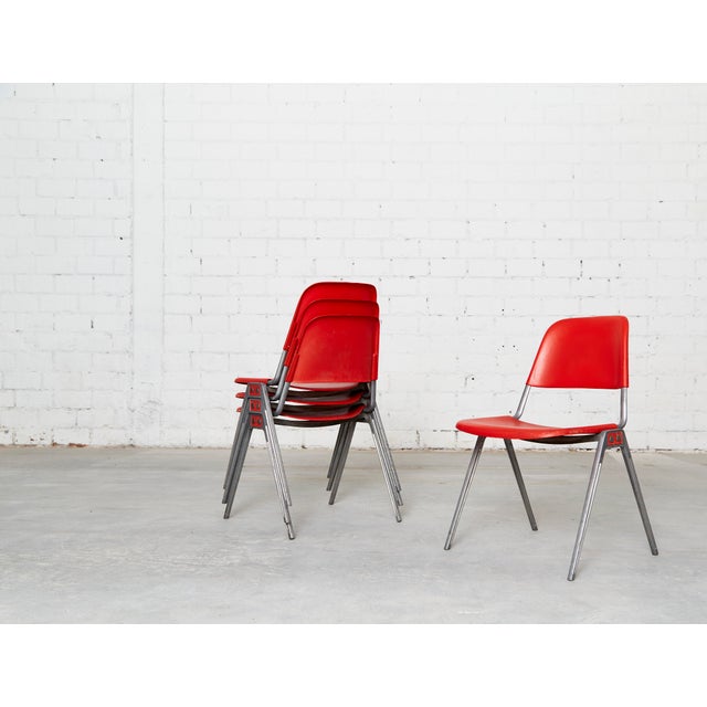 Model 1601 Stacking Chairs by Don Albinson for Knoll International, 1970s, Set of 4 For Sale - Image 17 of 17