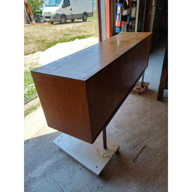 Brown Sideboard attributed to René Fray, 1920 For Sale - Image 8 of 13