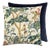 The House of Scalamandré Kelmescott / Aurora Pillow, Peacock on Sand/navy, 22 X 22 For Sale