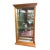Vintage Curio Cabinet, Lighted Display Case, Oak Wood For Sale