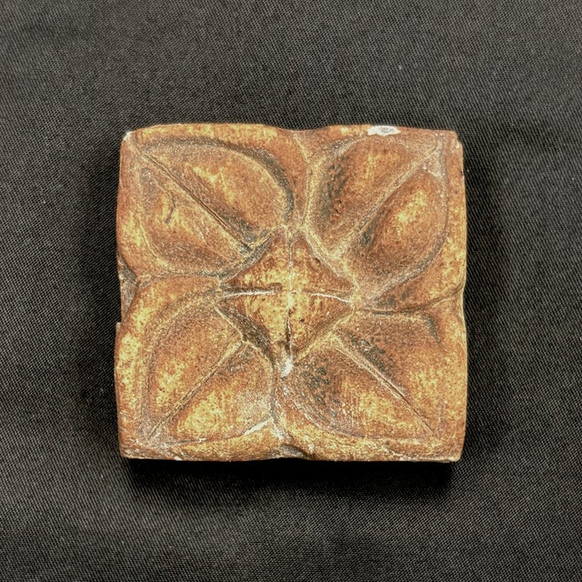 2" x 2" gothic rose decorative and dimensional ceramic tile with a burnt umber glaze and natural finish. Tiles are...