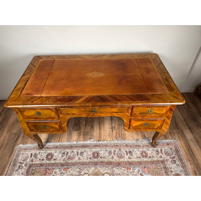 Late 18th Century South German Walnut Marquetry Writing Desk, C. 1780 For Sale In Boston - Image 6 of 13