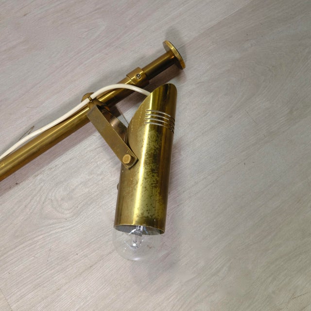 Adjustable Brass Floor Lamp, Italy, 1960s For Sale - Image 14 of 18