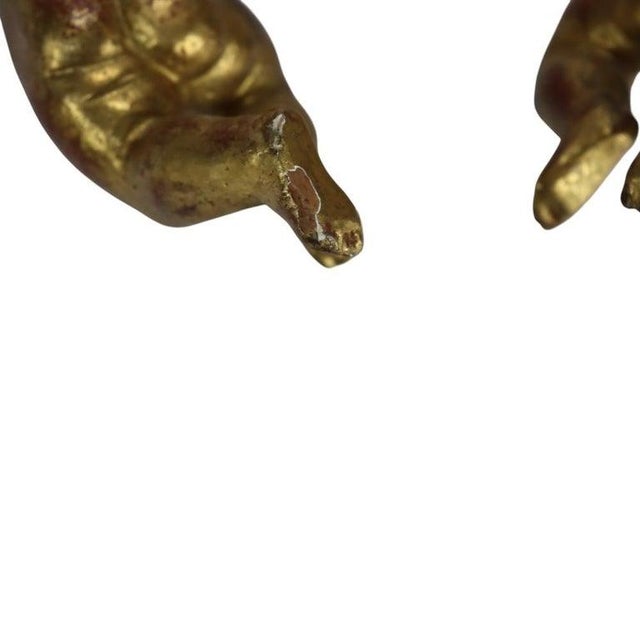Four Niccolini Italia Giltwood Cherub Sculptural Architechtural Elements C1950 For Sale - Image 9 of 11