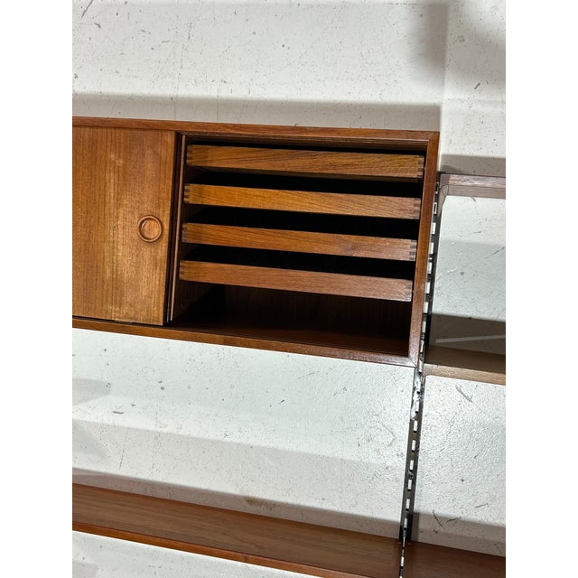 Modular Wall Unit in Teak by Kai Kristiansen for FM Møbler, Denmark, 1960s For Sale - Image 9 of 18
