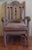Handsome Ernest Thompson Southwestern-style armchair featuring the distinctive carved detailing and substantial...