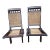 1920s Pair of Rosewood Cane Seat Folding Slipper Lounge Chairs For Sale